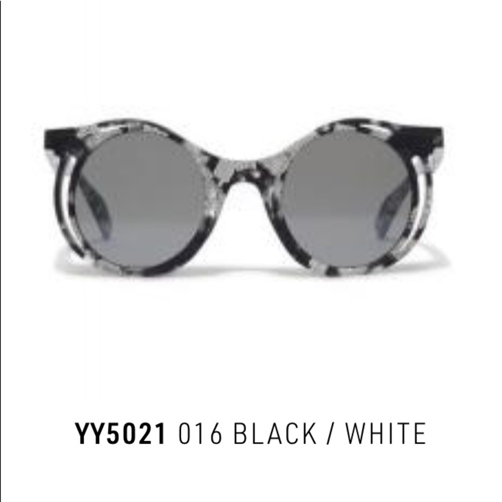 Yohji Yamamoto black and white sunglasses